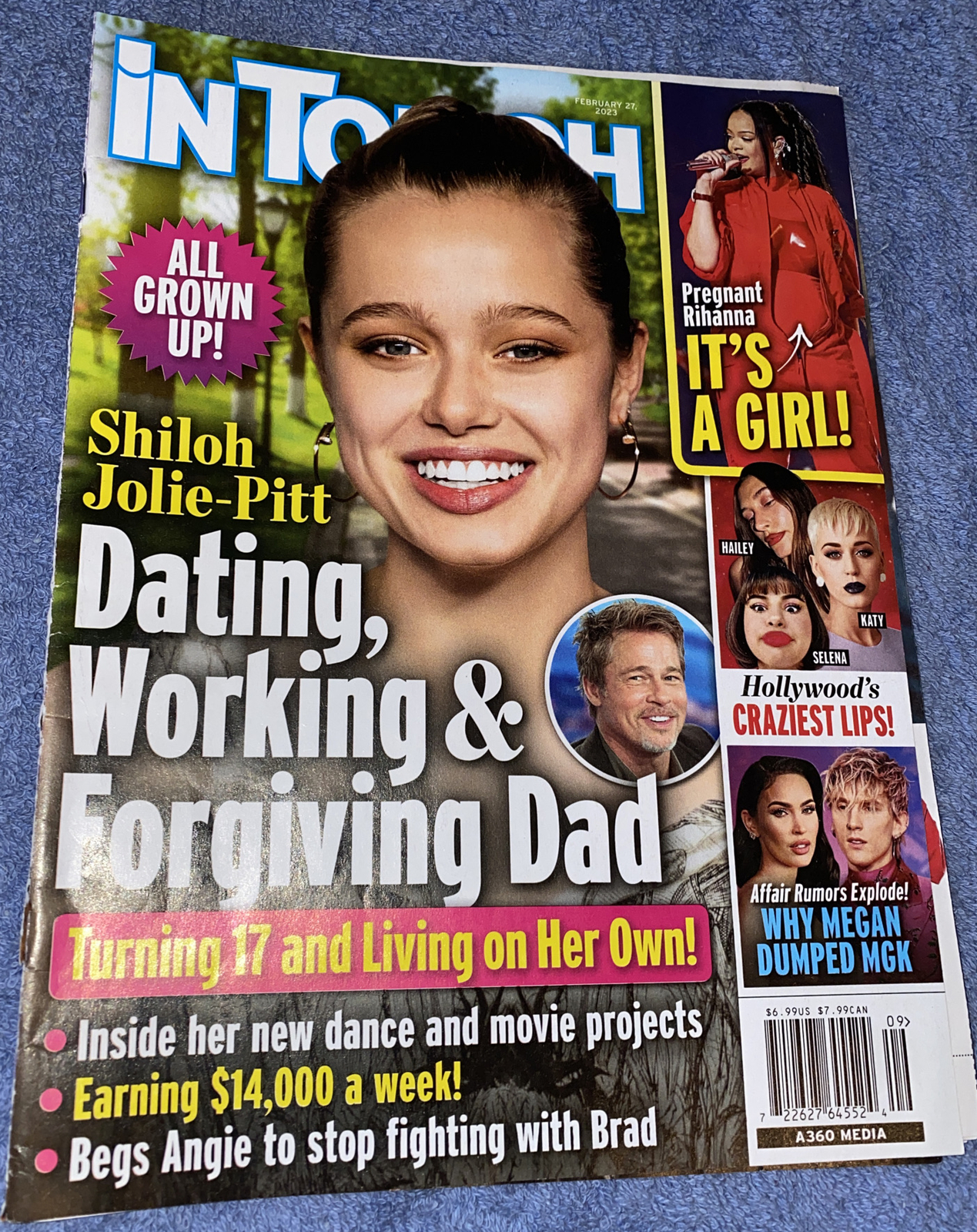 IN TOUCH Magazine Feb 27 2023 Shiloh Jolie-Pitt Rihanna Megan Fox Princess Diana