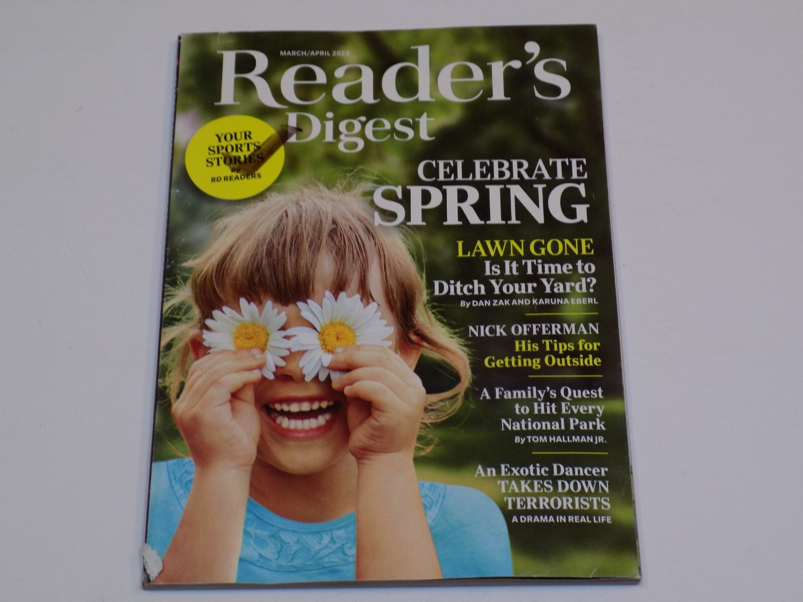 Reader’s Digest Magazine March April 2023 Celebrate Spring Nick Offerman Lawns +