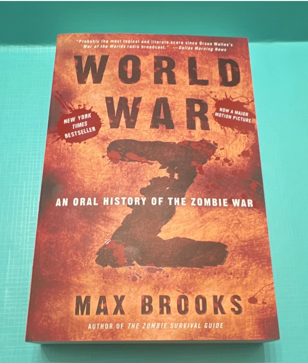 Max Brooks Signed World War Z & The Zombie Survival Guide Paperback Set