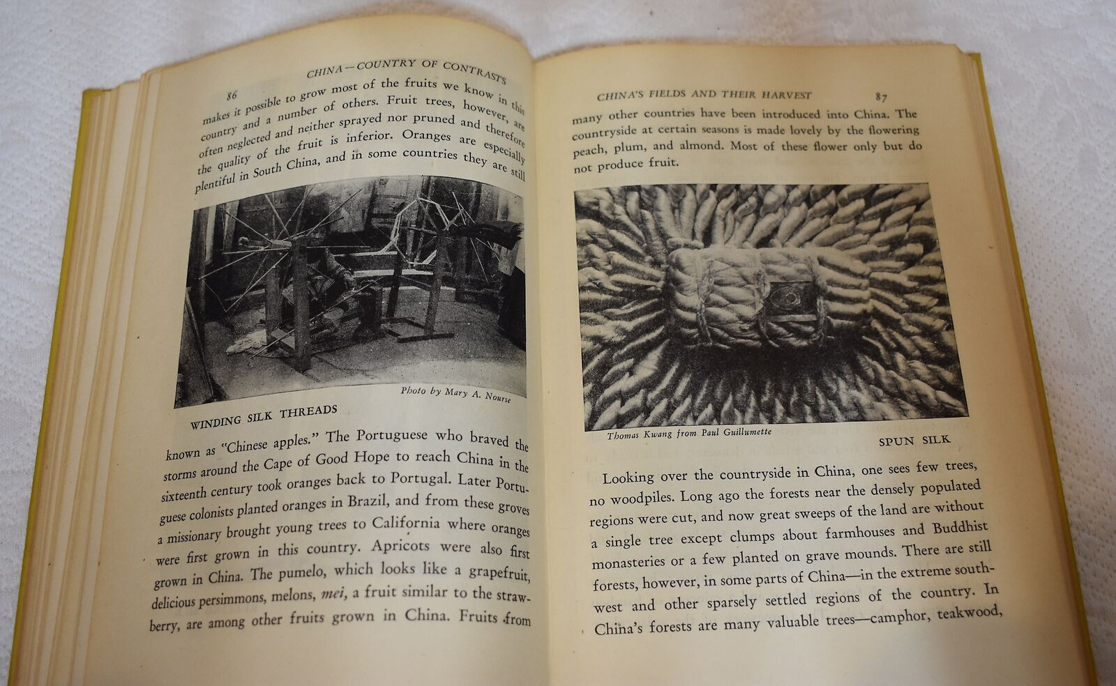 China: Country Of Contrasts Book by Nourse, Goetz Hardcover 1944 Ex-Libris
