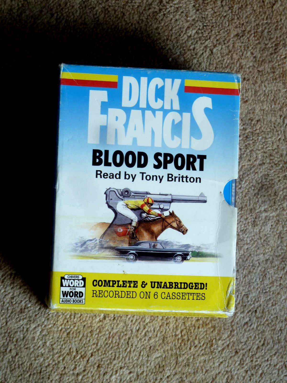 DICK FRANCIS – BLOOD SPORT – AUDIO BOOKS – TALKING BOOKS ( 6 CASSETTES )