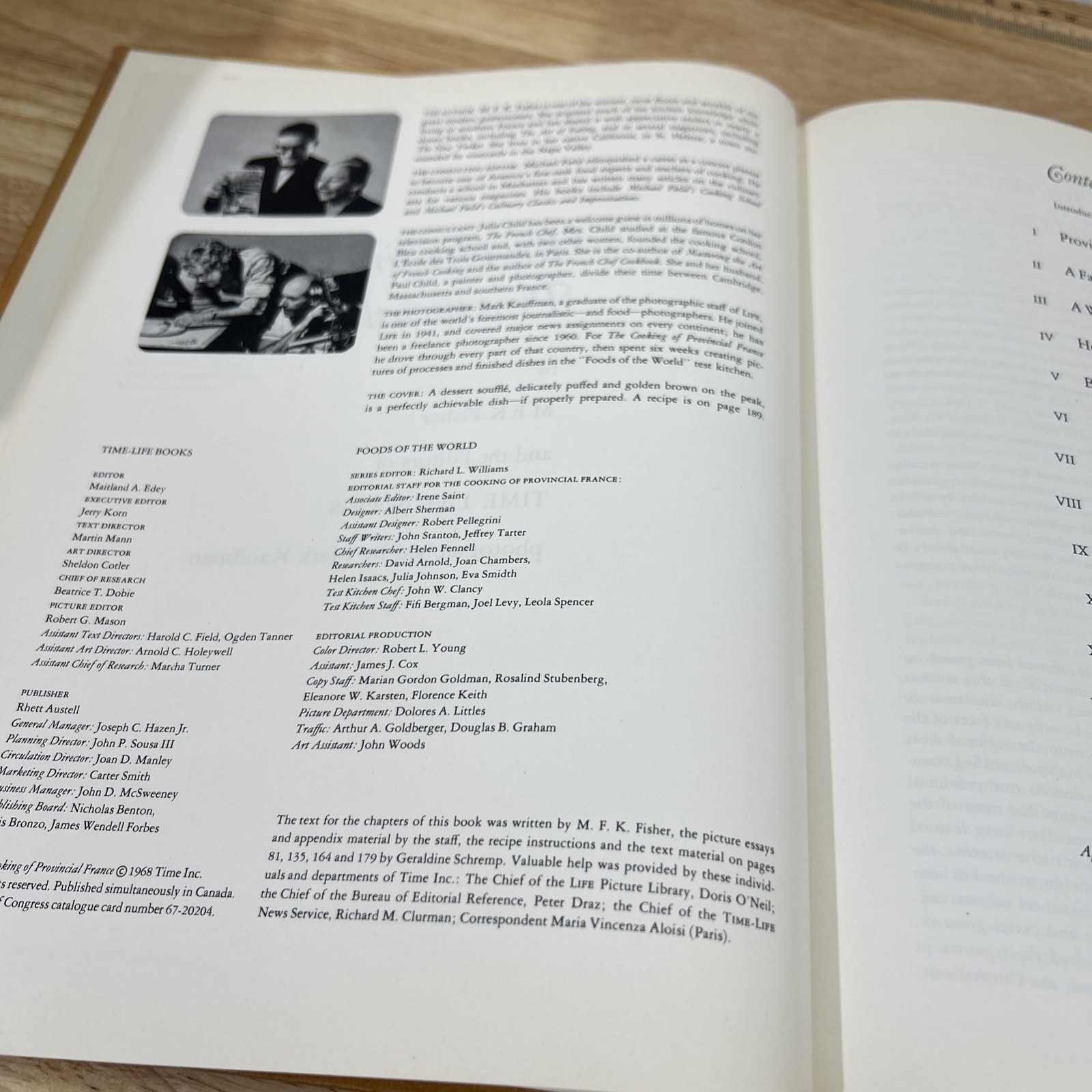 Foods Of The World Hardcover 1968 Time Life Cooking Of Provincial France Book