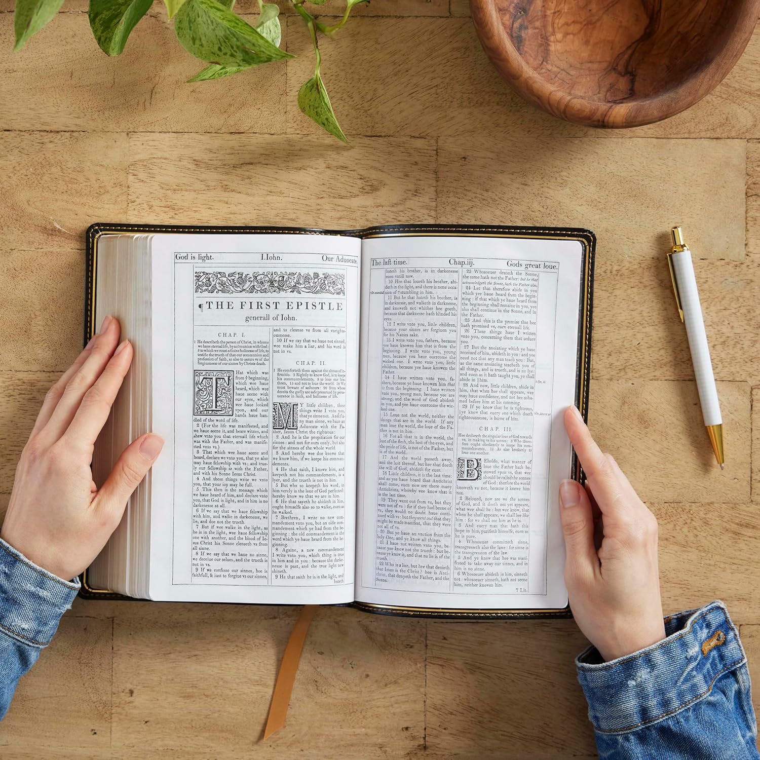 1611 KJV with Apocrypha, Brown Leathersoft: Holy Bible