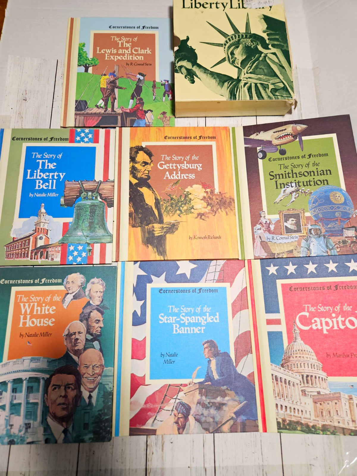 Weekly Reader Liberty Library Cornerstones Freedom Box Set 1984 Ages 9-12