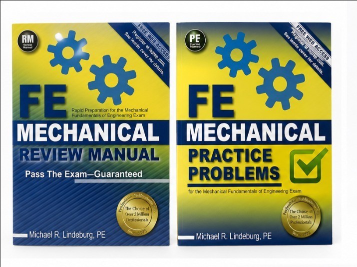 PPI FE Mechanical Review Manual + Practice Problems Bundle Lindeburg FE Exam Pre