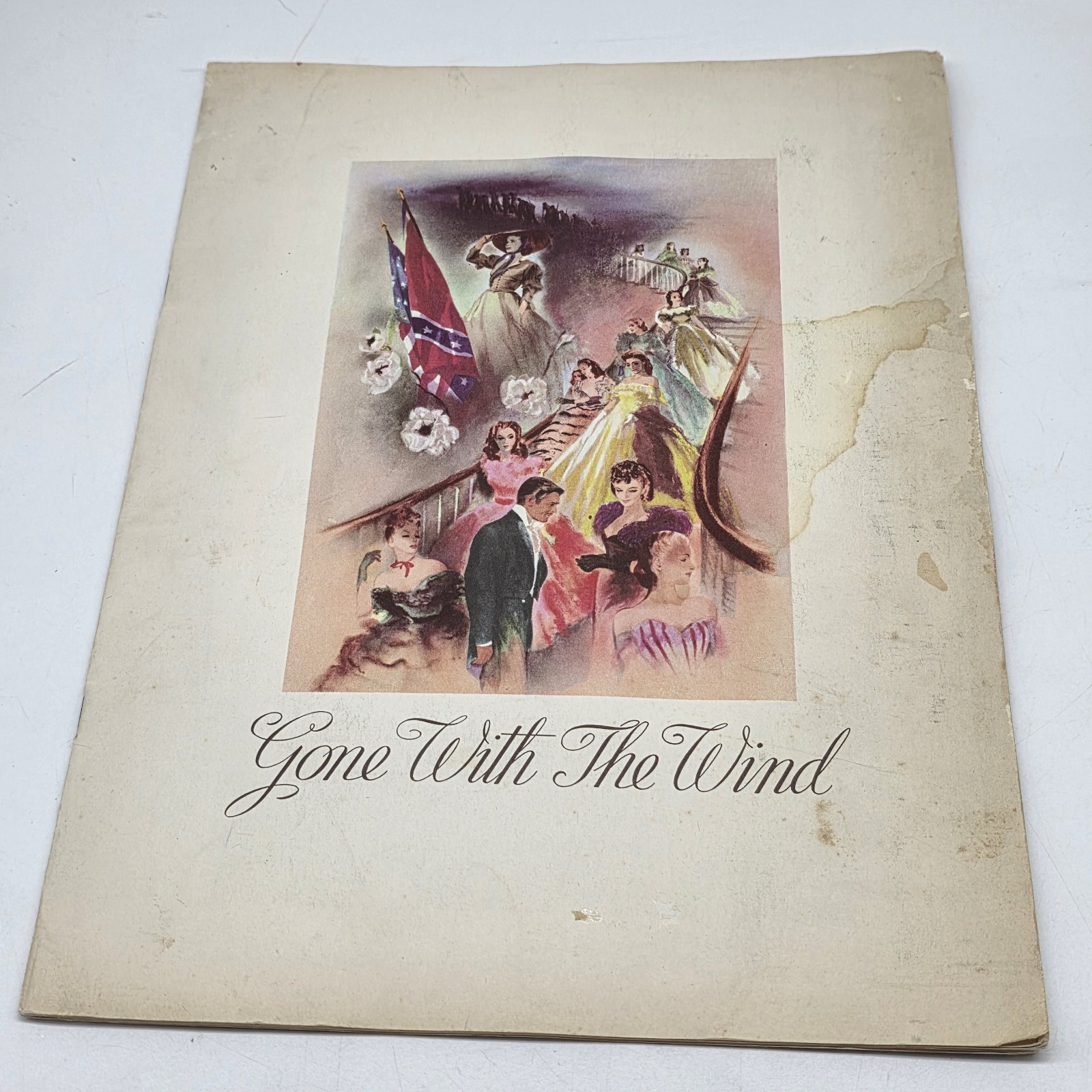 1939 Gone With The Wind Movie Theater Program vtg Picture Booklet Book 30s Gable