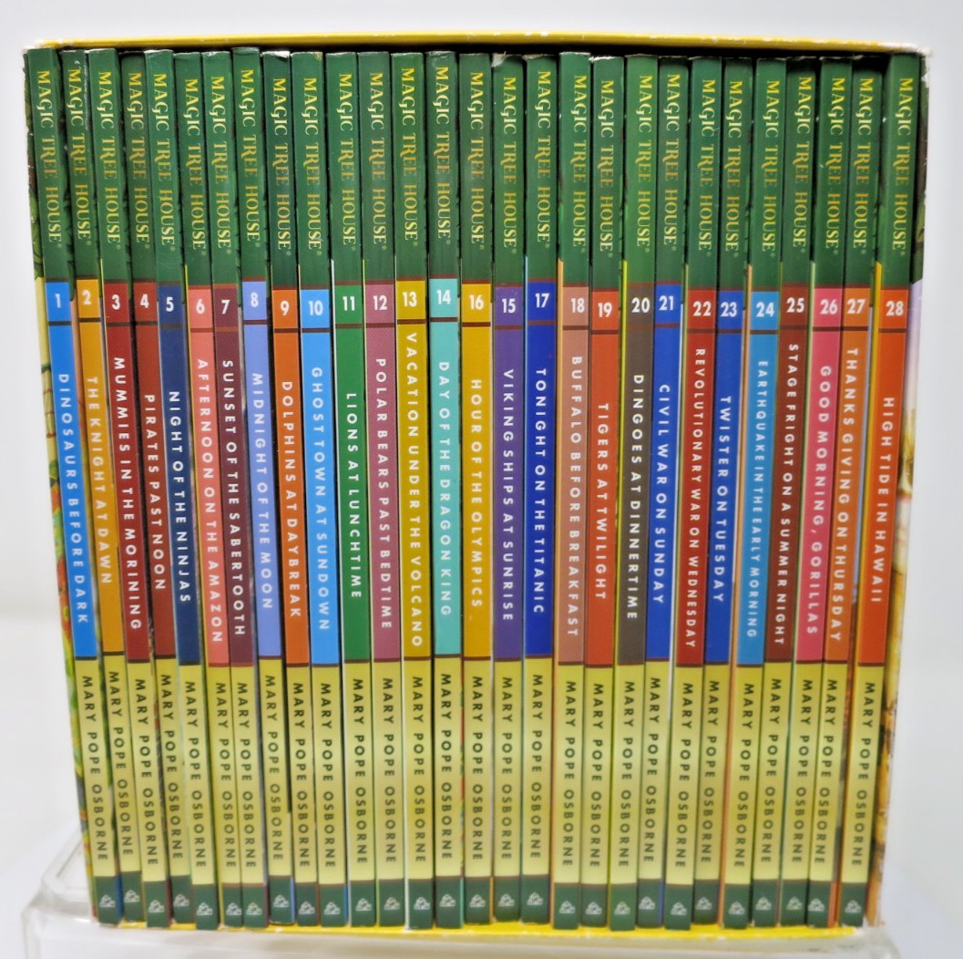 Magic Tree House Books 1-28 Boxed Set by Mary Pope Osborne Complete EUC