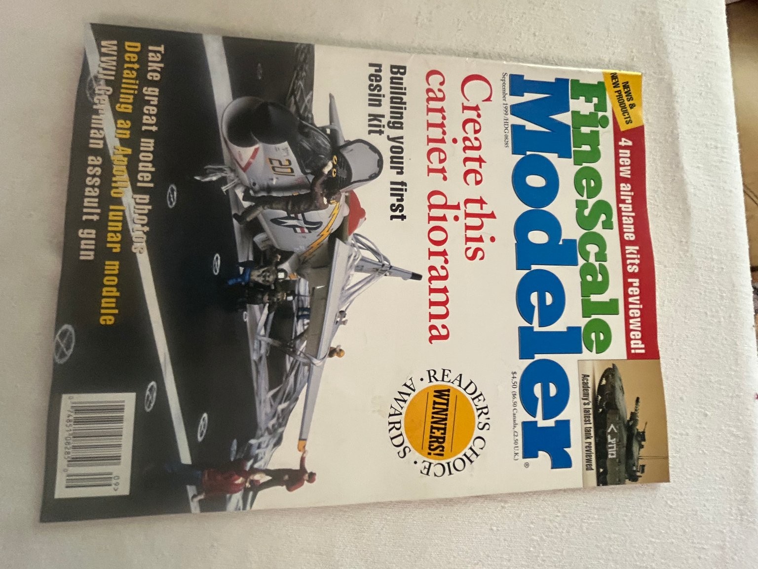FineScale Modeler Magazine Sep 1999 Create Carrier Diorama Tamiya