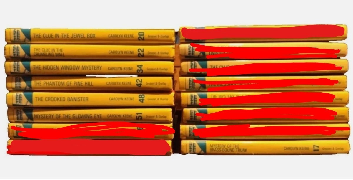 Nancy Drew Flashlight Editions lot