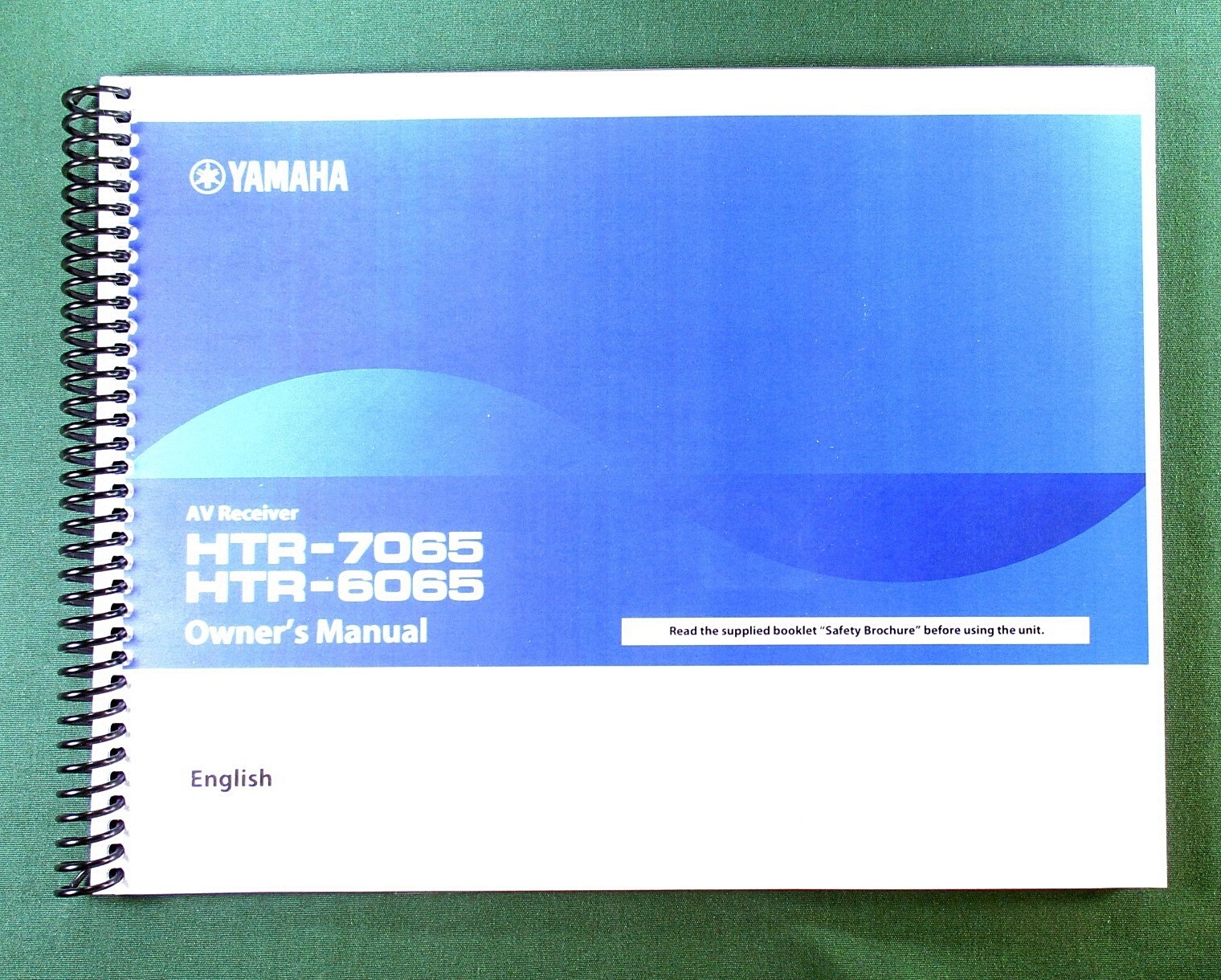 Yamaha HTR-7065 Instruction Manual: Full Color 161 Pages & Protective Covers!