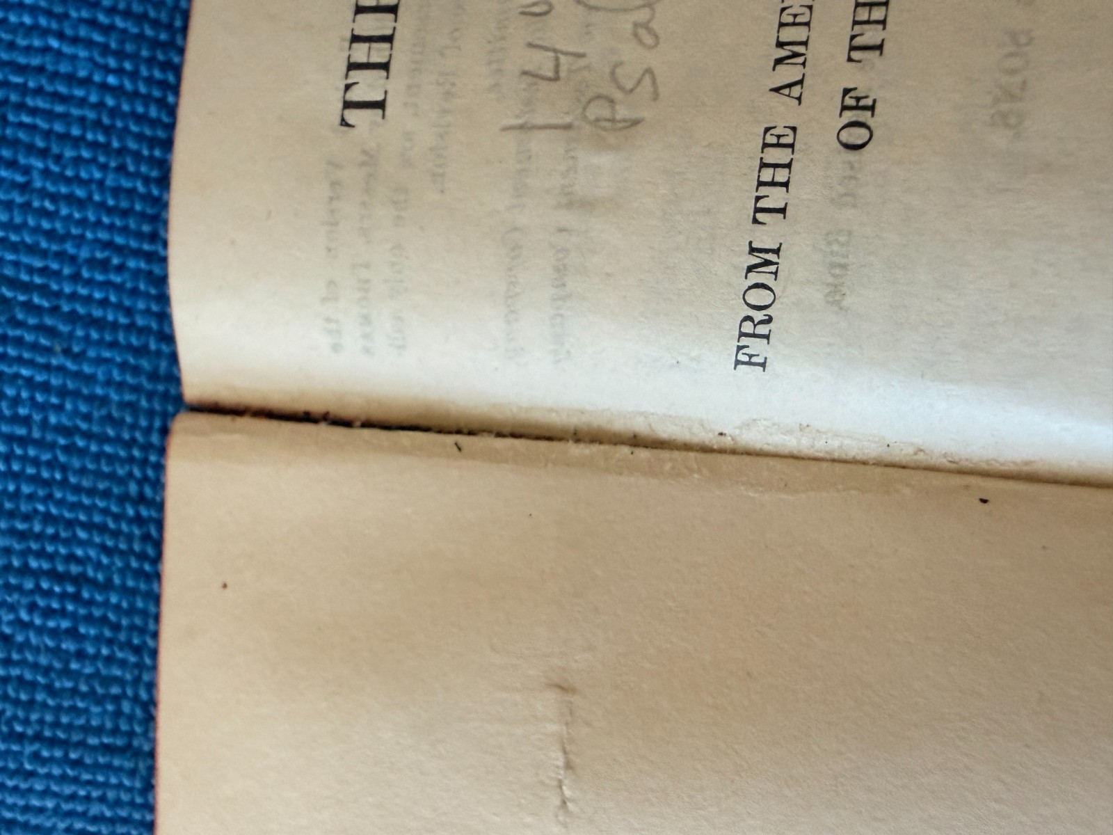 1901 Antique 4″ Book of Psalms revised ASV American Bible Society debossed cover