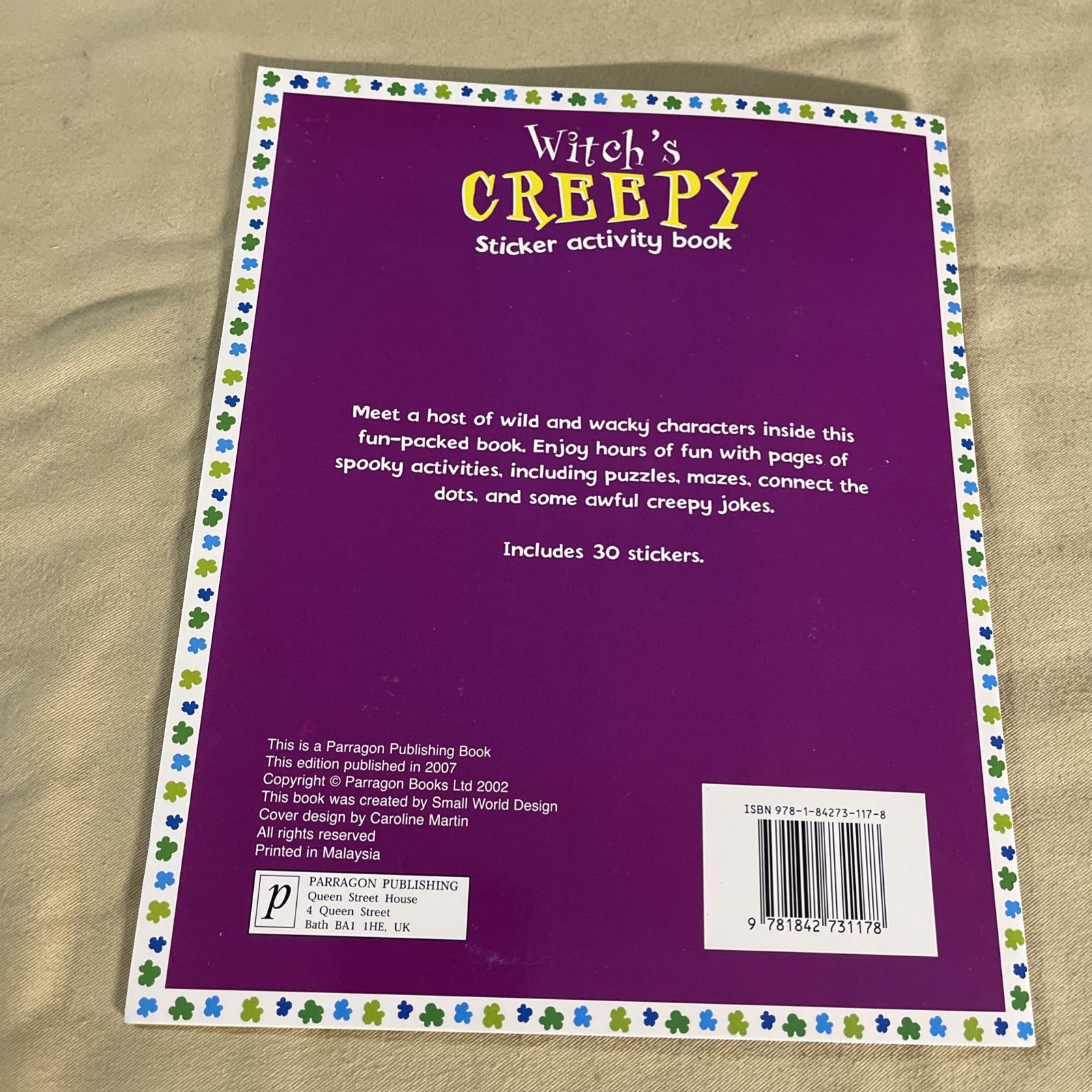 Witch Cree Paper Back Sticker Activity Book