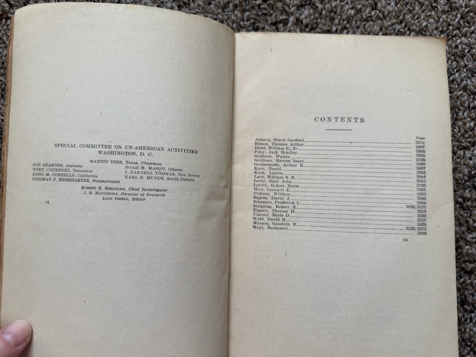 1943 Investigation Of Un-American Propaganda Activities In The USA Hearings
