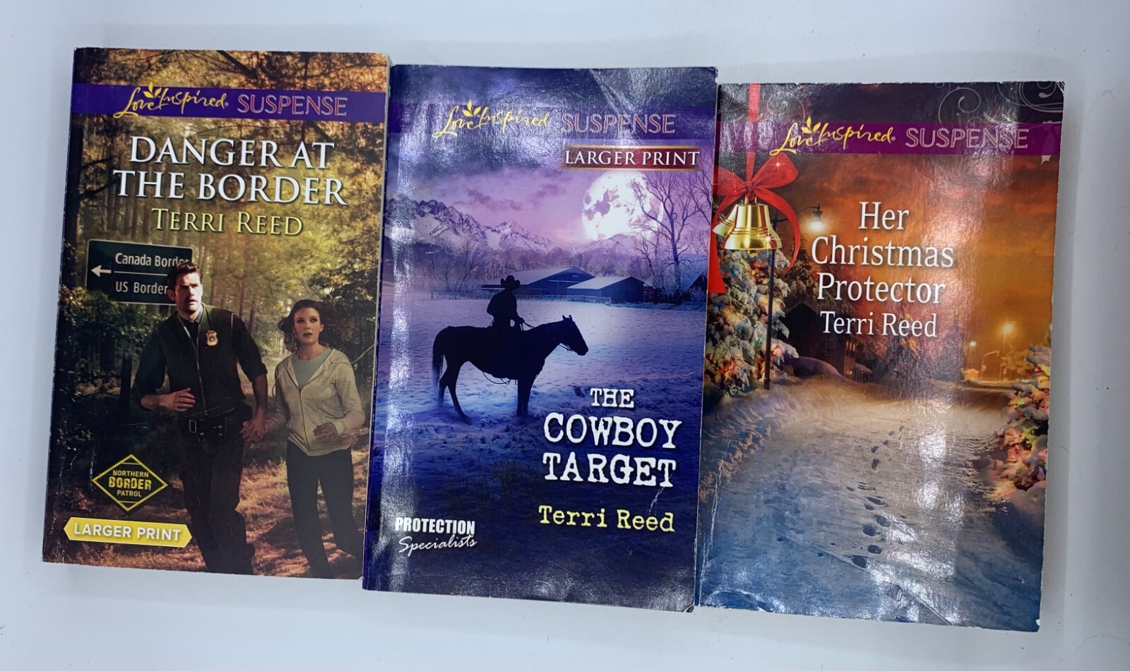 Romance, Suspense, and Religion Novels by Terri Reed Three Paperback