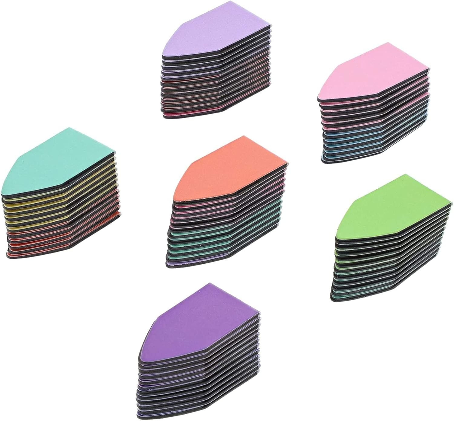 72 Pack Rainbow Arrow Magnetic Bookmarks – Bulk Mini Magnet Page Clip Markers fo