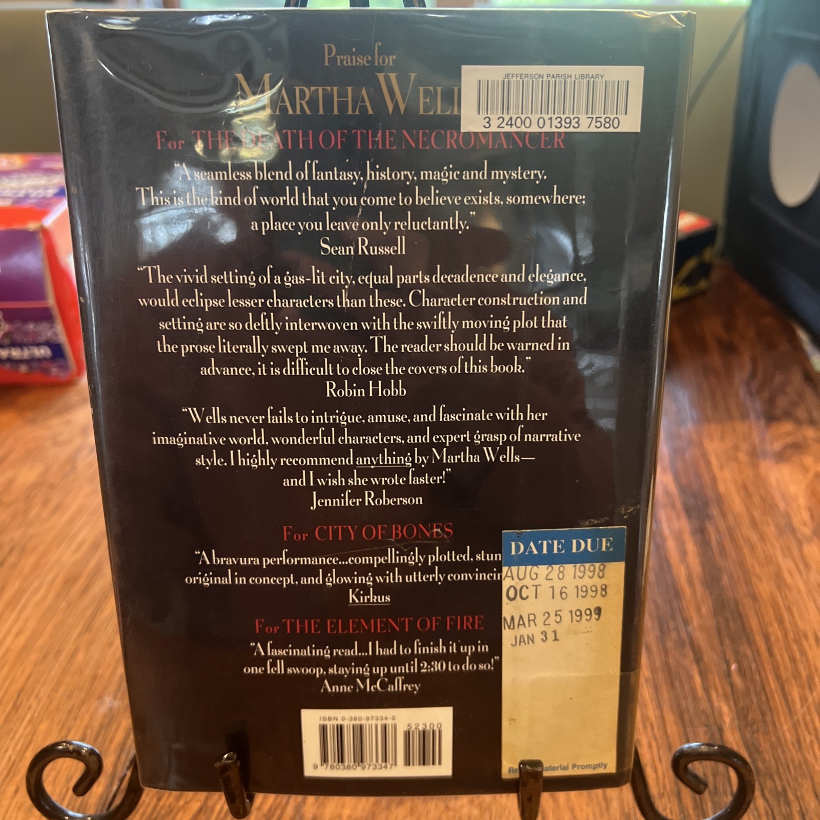 Death of Necromancer by Martha Wells (1998, Hardcover)