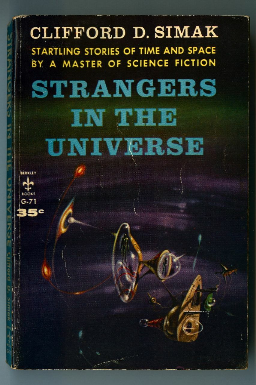 STRANGERS in the UNIVERSE by Clifford D. SIMAK! Vintage 1956 Berkley SciFi PB!