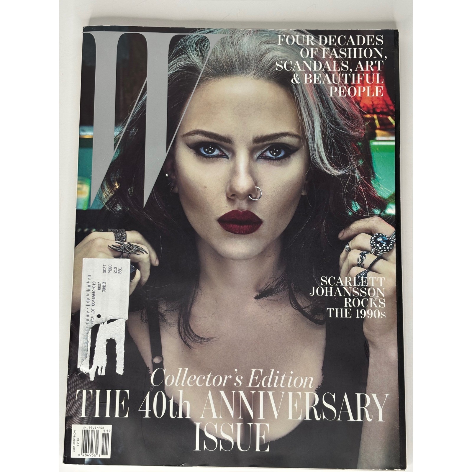 W Magazine 40th Anniversary Collector’s Edition Nov 2012 Scarlett Johansson