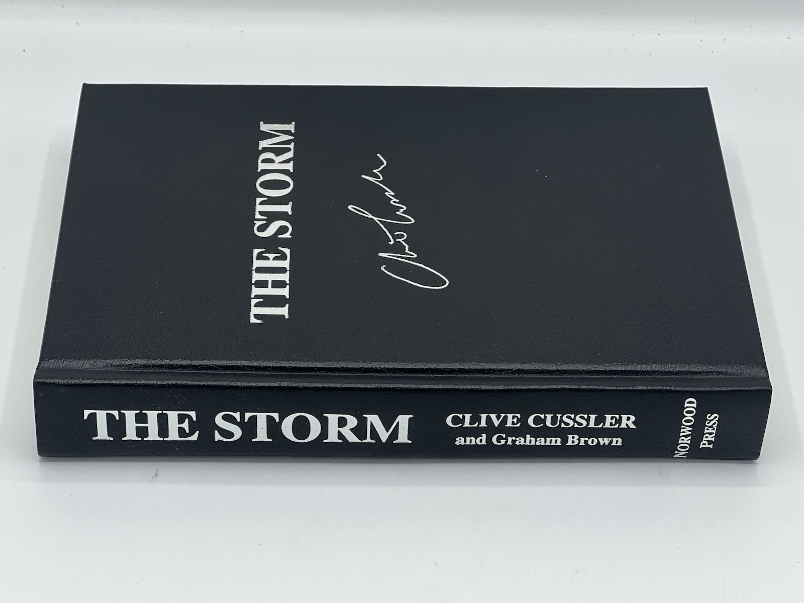 Clive Cussler – Graham Brown, THE STORM, 1st, Lettered Ed. SIGNED 2X