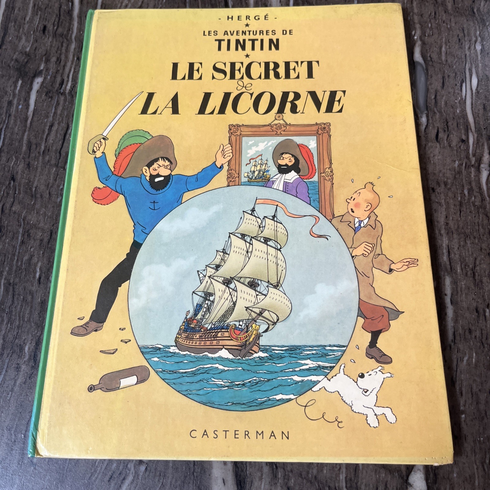 Vintage HERGE TINTIN Le Secret De La Licorne 1966 HARDCOVER French Book