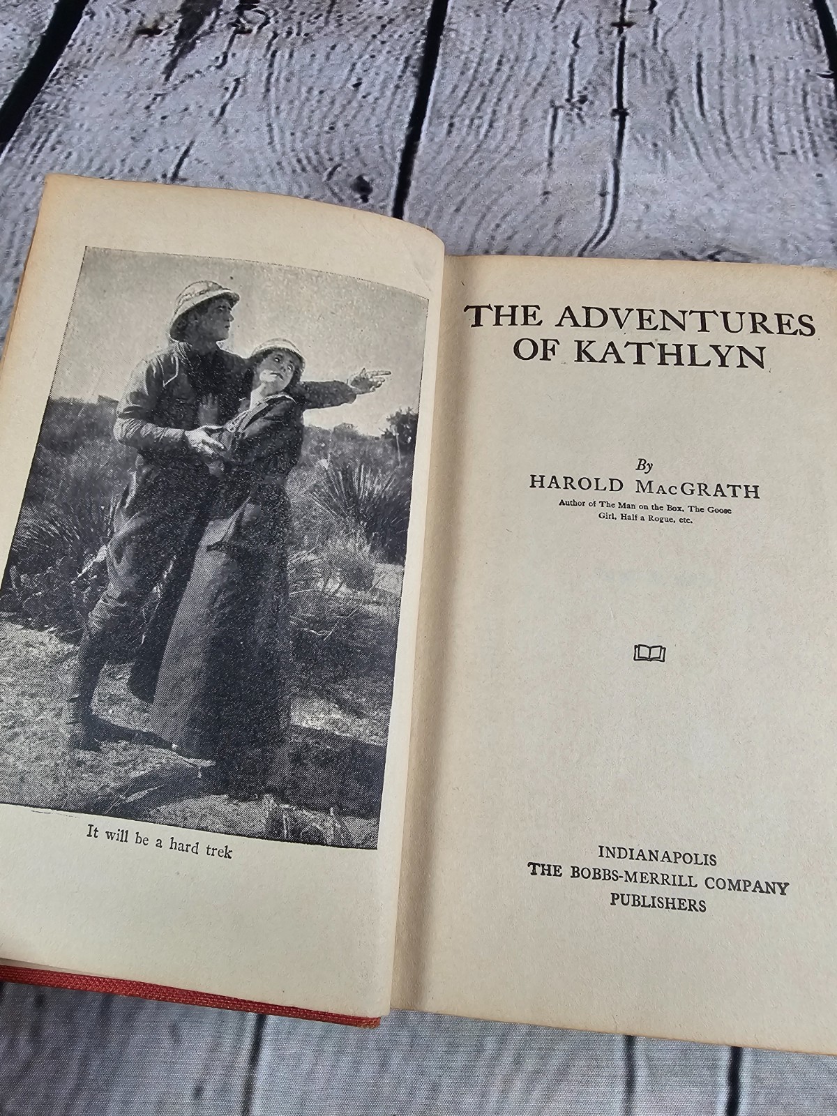 Antique 1914 The Adventures of Kathlyn Harold MacGrath Bobbs-Merrill First Ed