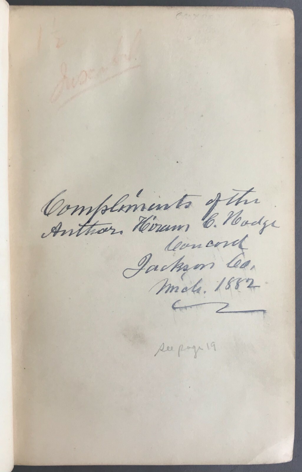INSCRIBED/1st Edition Hiram C. Hodge Arizona As It Is Hurd & Houghton 1877