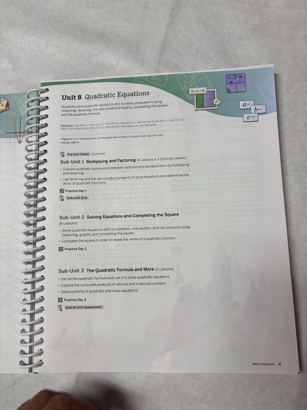 Amplify Desmos Math A1 Teacher Edition Volume 1