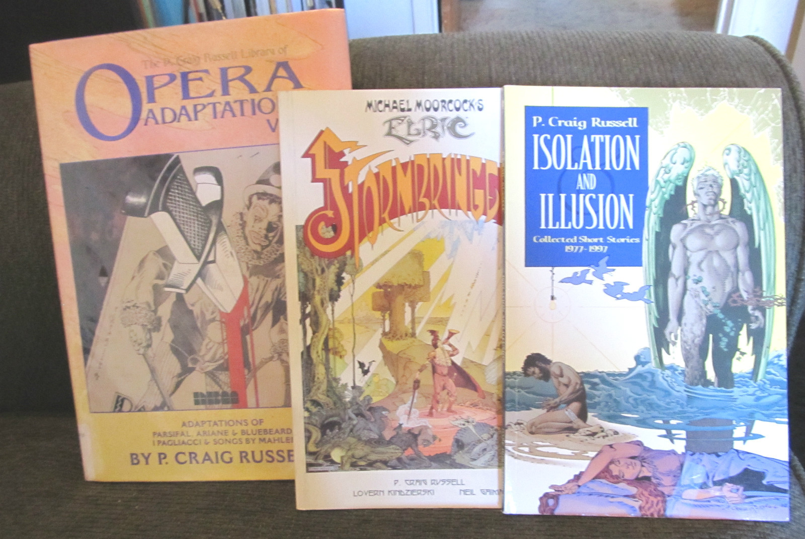 3 book lot p craig russell neil gaiman elric stormbringer 1st opera 2 isolation!
