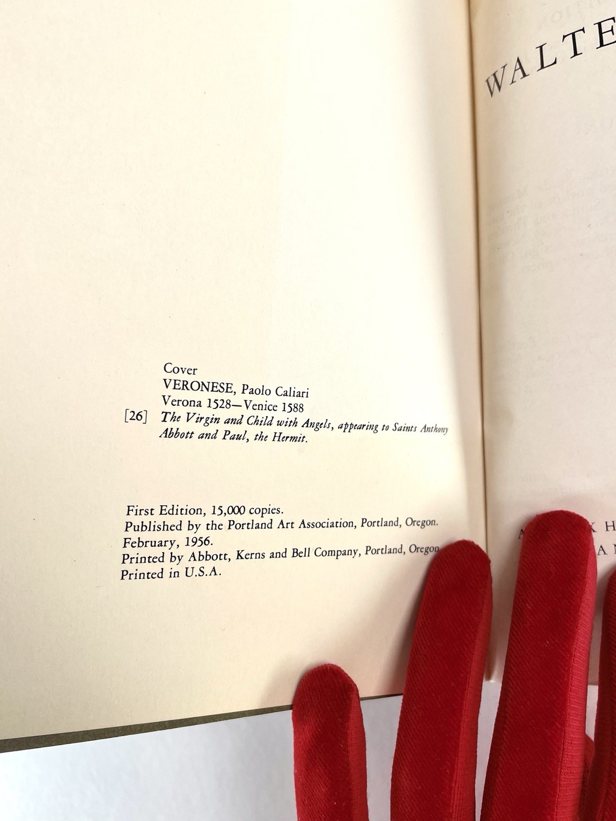 VTG 1956 Paintings From the Collection of Walter P. Chrysler Jr. 1st Edition PB