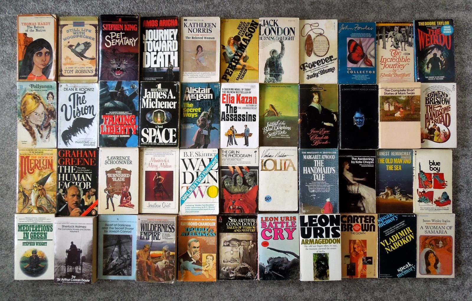 Lot of 72 Vintage Fiction Pocketbooks from the 1970s & 1980s!