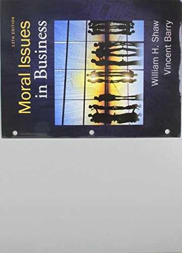 Bundle: Moral Issues in – Product Bundle, by Shaw William H. – Very Good