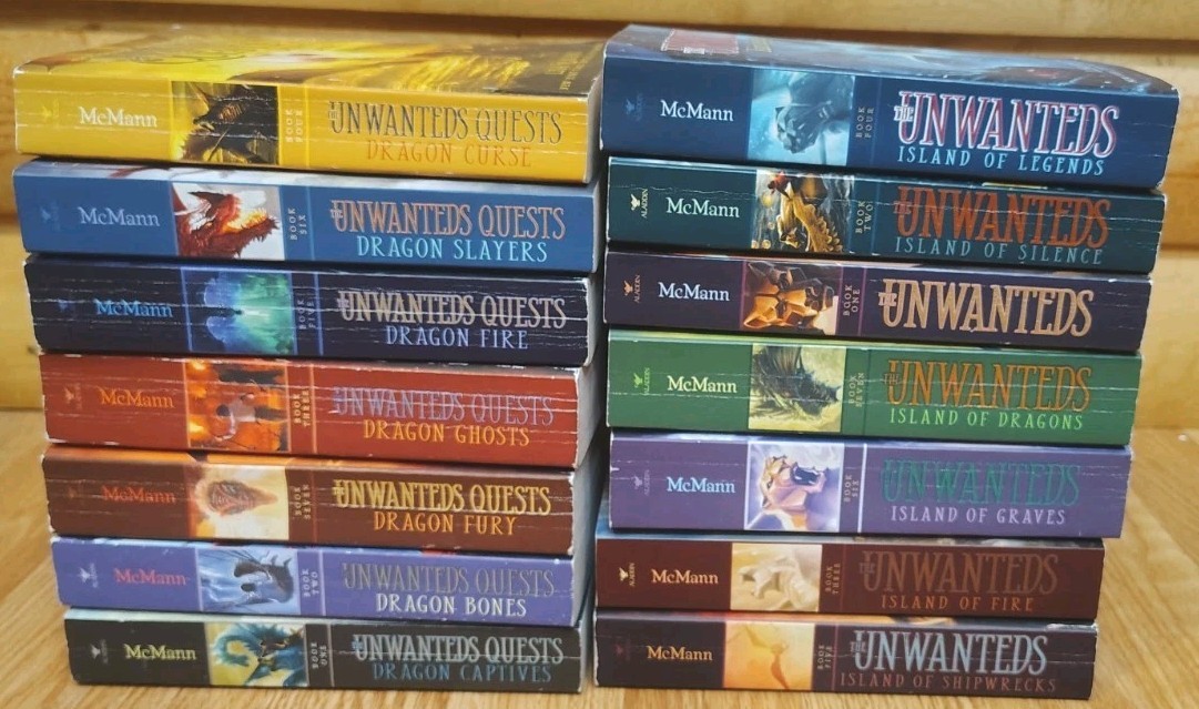 THE UNWANTEDS AND THE UNWANTEDS QUESTS COMPLETE SERIES 14 BOOKS MCMANN FANTASY