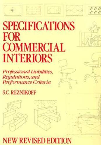 Specifications for Commercial Interiors – Hardcover By Reznikoff, SC – GOOD