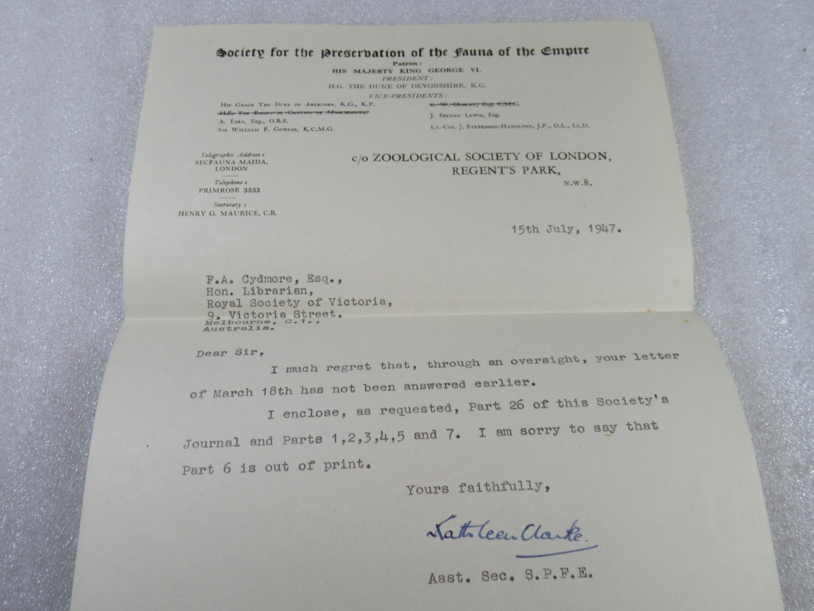 1921-27 Journal of the Society For the Preservation of the Fauna of the Empire