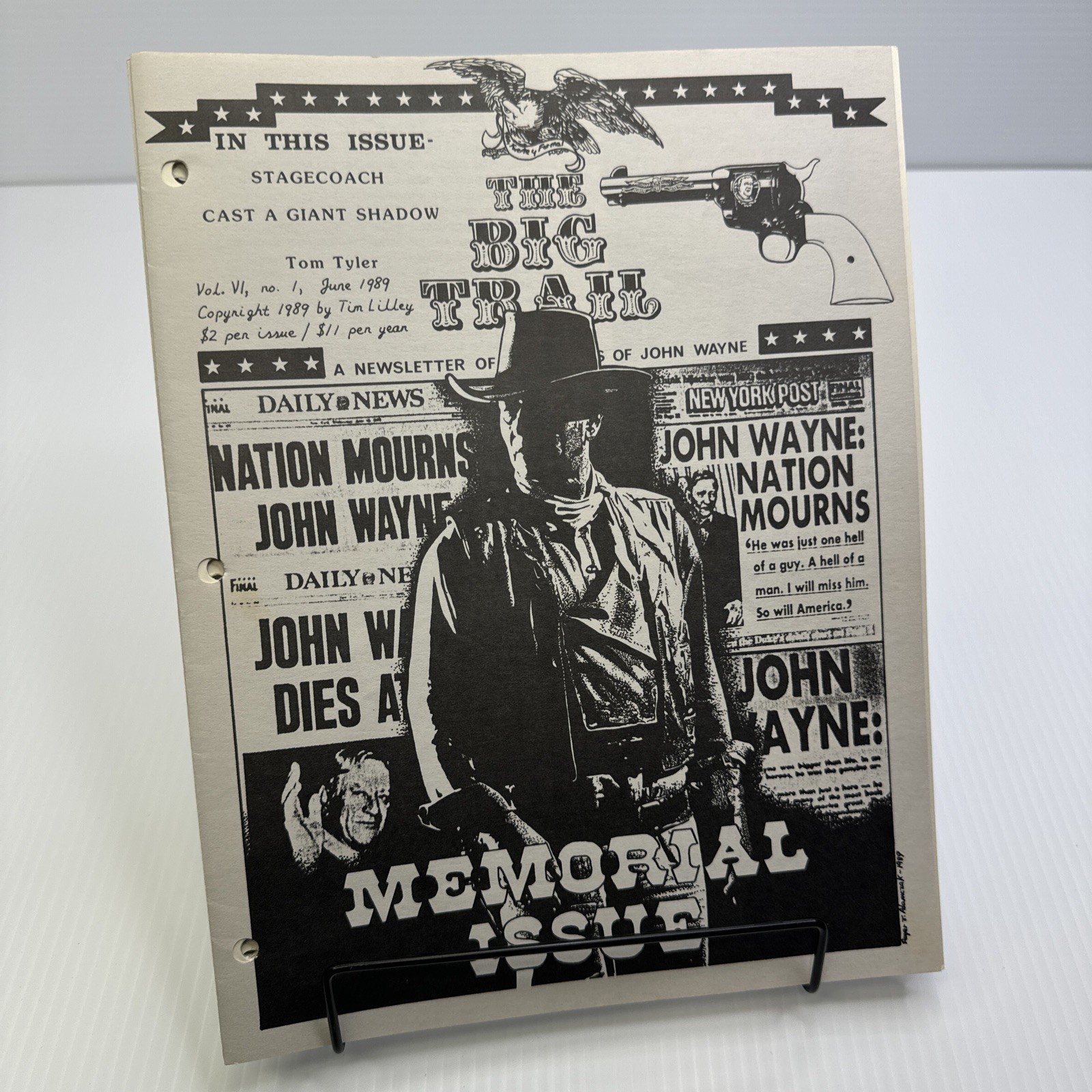 Films of John Wayne Big Trail Newsletter Tim Lilley Complete Volume Six 6 Issues