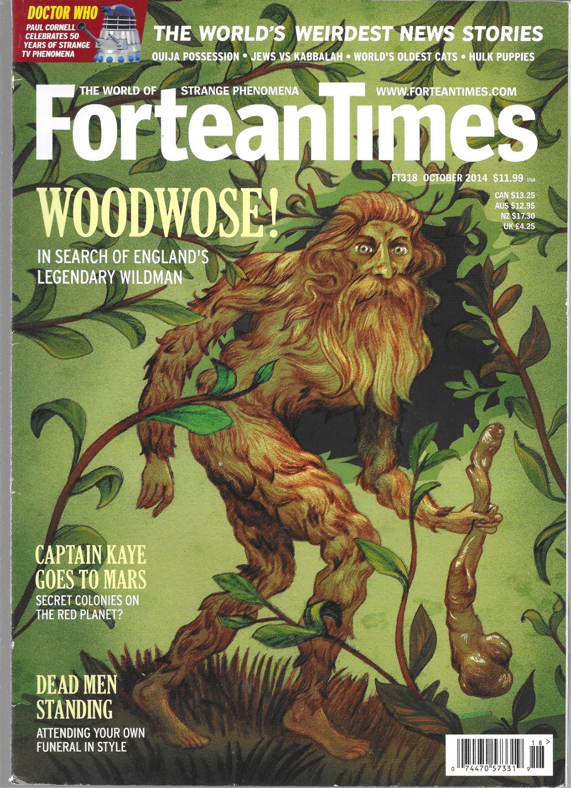 FORTEAN TIMES MAGAZINE #318 OCTOBER 2014 (VG) LOTS MORE IN MY EBAY STORE!