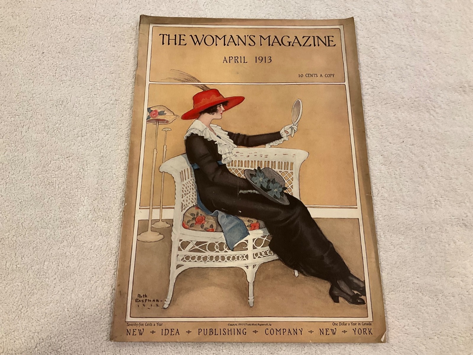 The Woman’s Magazine April 1913 UNCUT Paper Dolls Carolyn Chester Ruth Eastman A