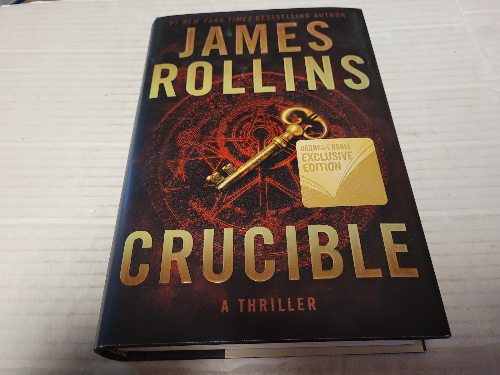 Crucible by James Rollins (2019, Hardcover) SIGNED 1st/1st Tipped in Page