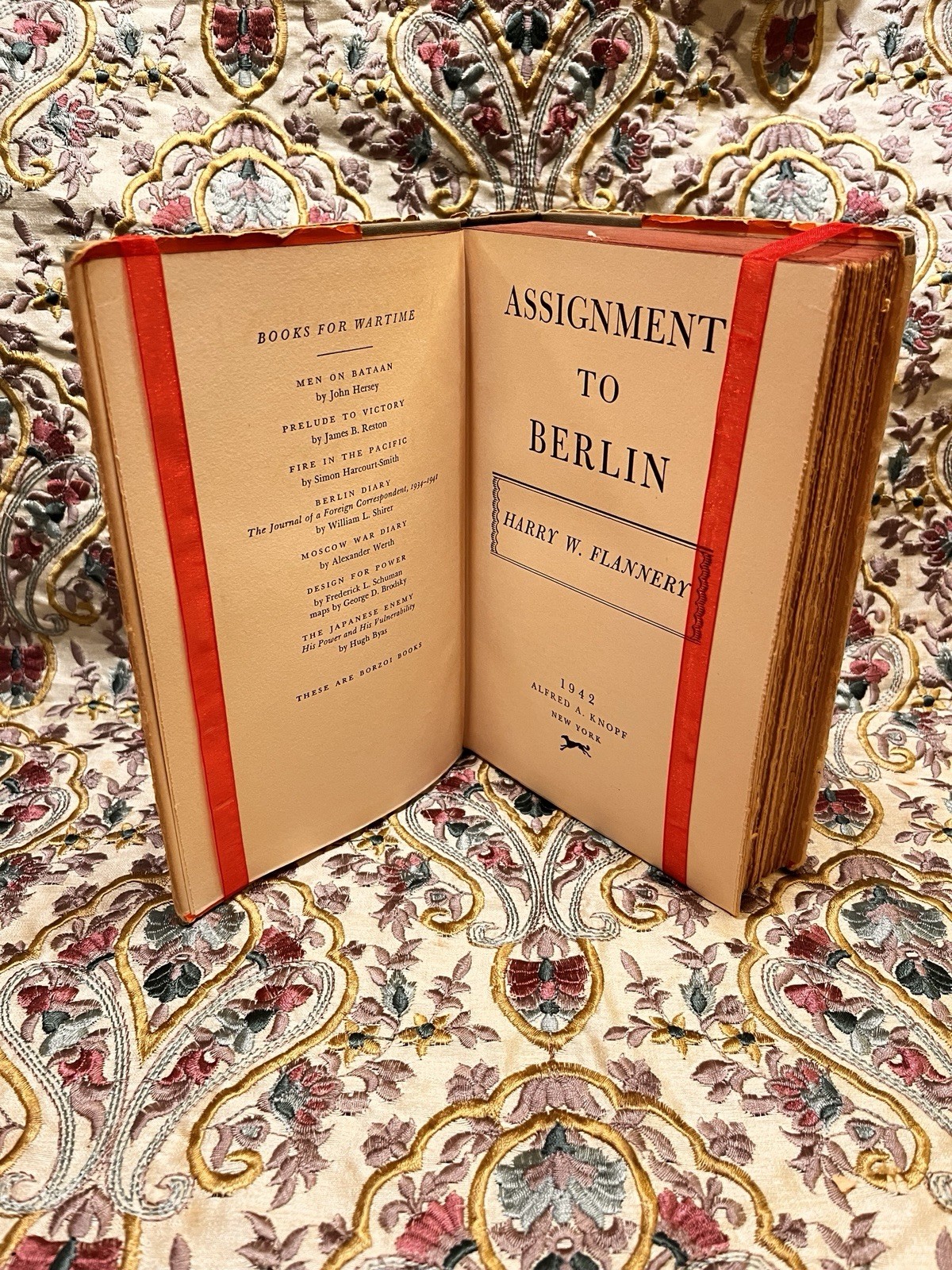 Assignment to Berlin by Harry W. Flannery Hardcover 1942 WWII Dust Jacket
