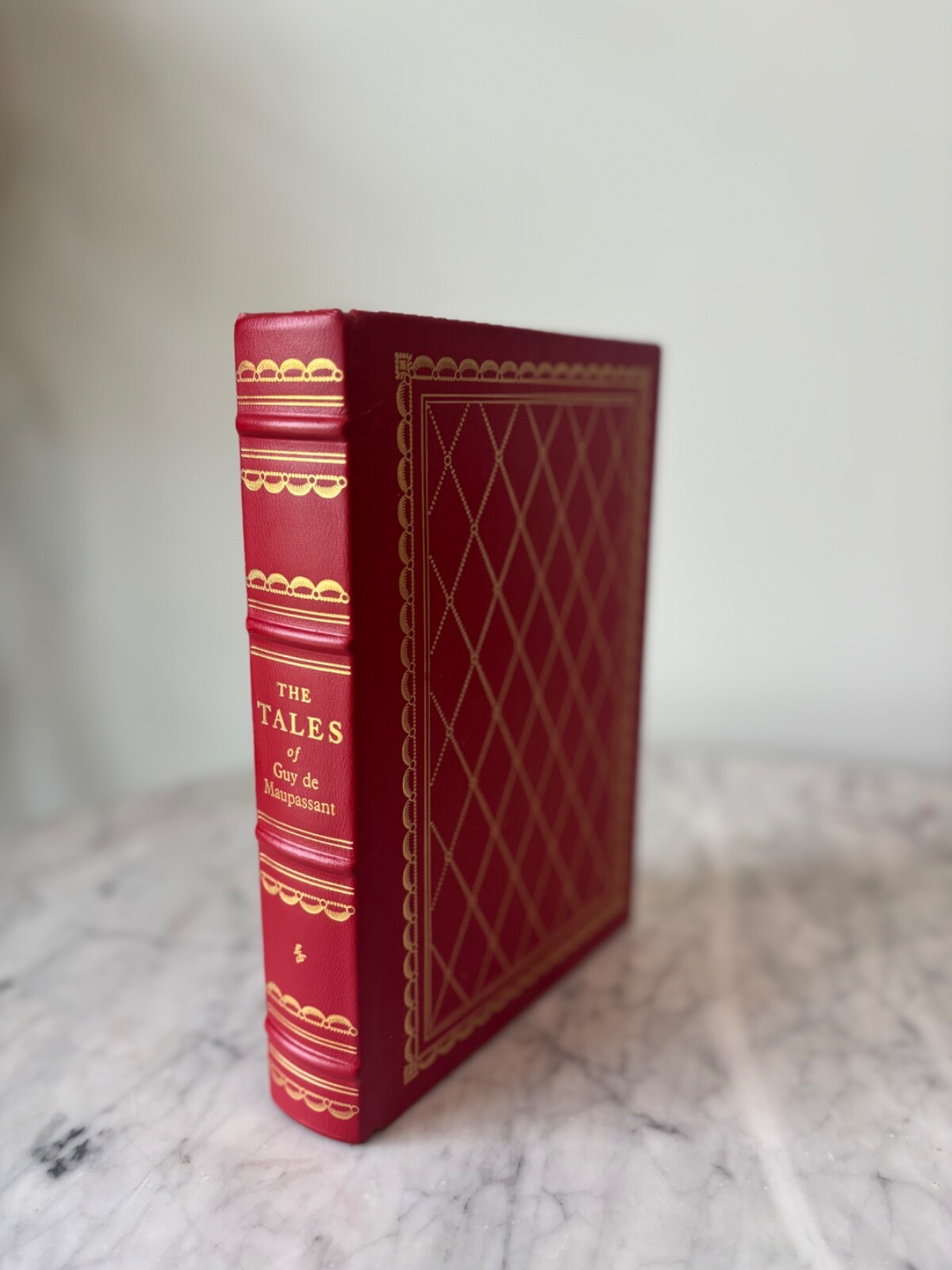 The Tales of Guy de Maupassant, Book, Red /gold trim, 6 3/4, 1 3/4, 9 1/2 in