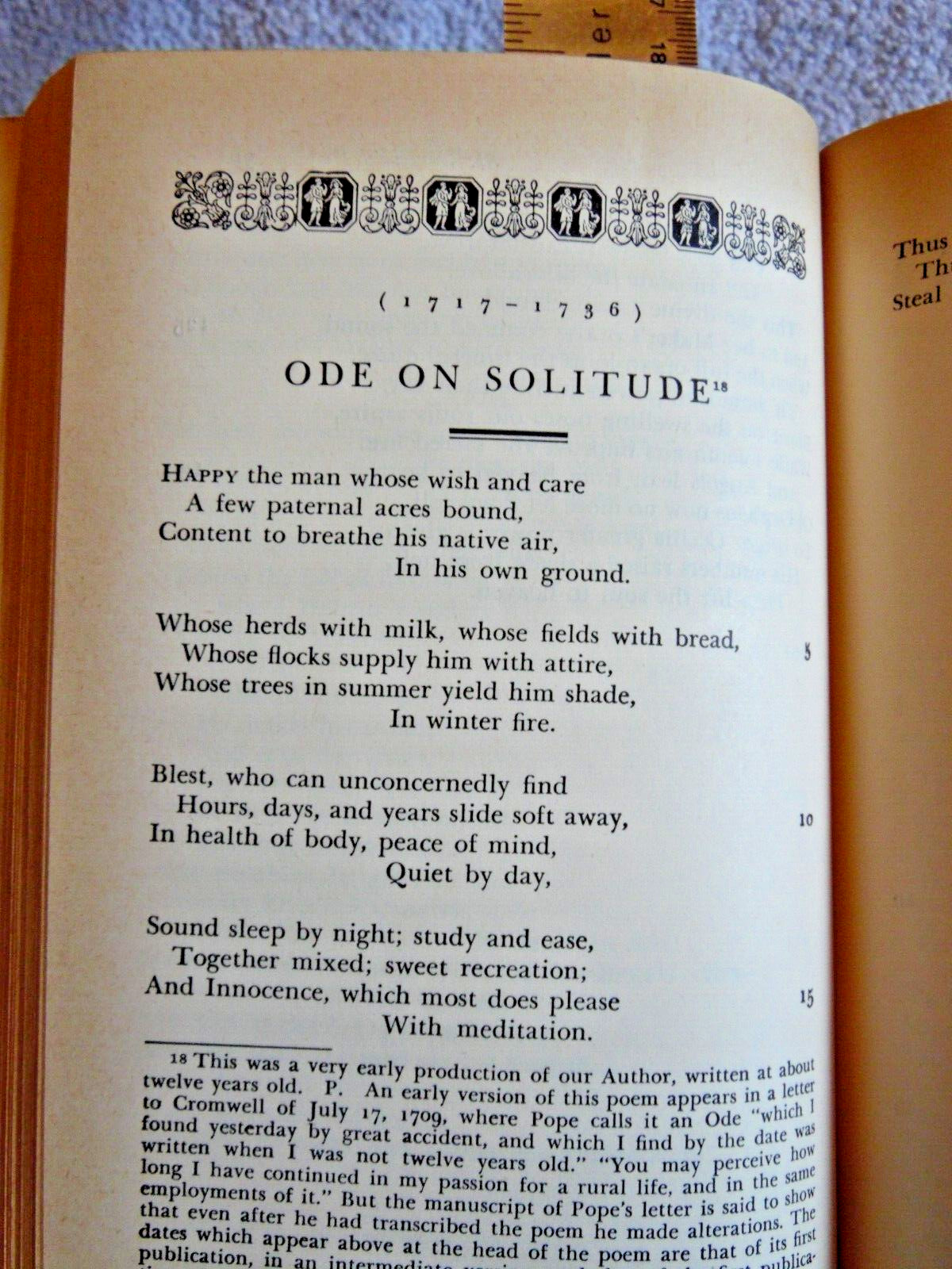 Selected Poetry and Prose – Alexander Pope, 1965 printing 450 pages pbk