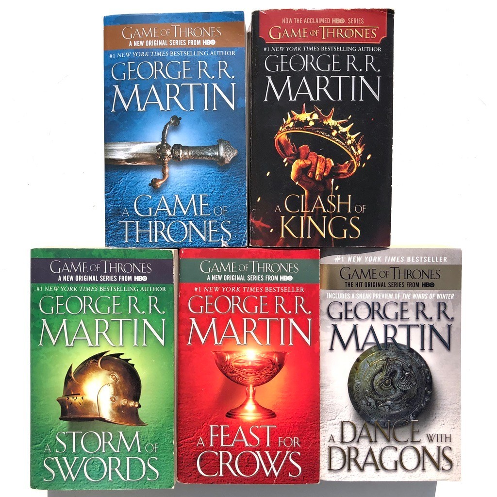 George R. R. Martin Game of Thrones 5-Book Set A Song of Ice and Fire paperbacks
