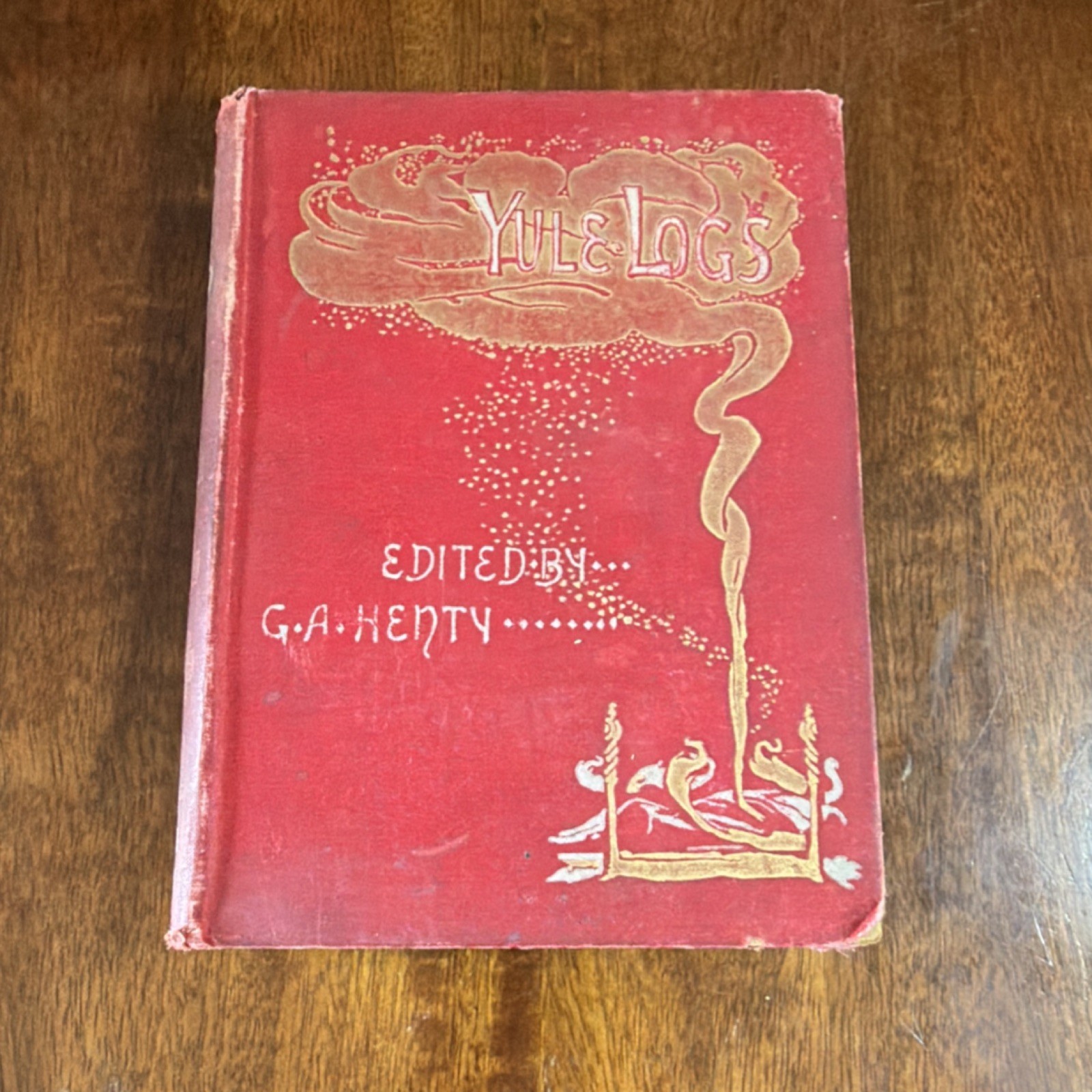 G.A. Henty Yule Logs 1898 Hardcover Illustrated Longmans Green New York