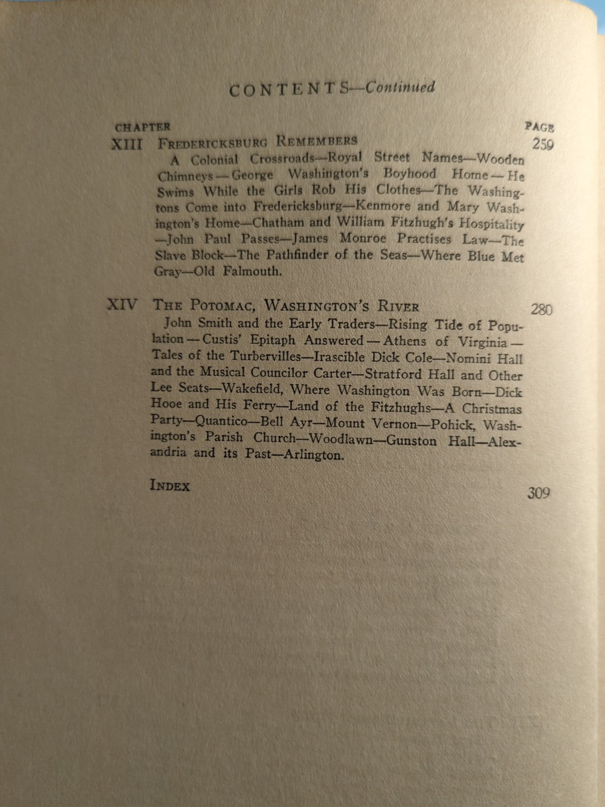 Tidewater Virginia 1929 Paul Wilstach, Illustrated, First Edition