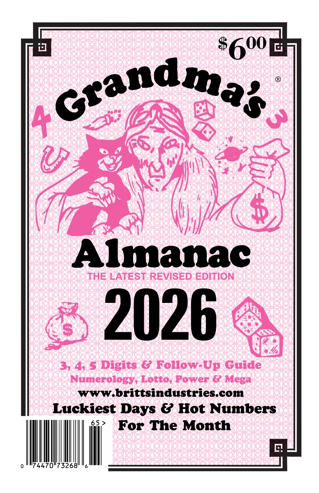 2026 Grandma’s Almanac – Lottery Book – Dream Book – Numerology Book – Lottery