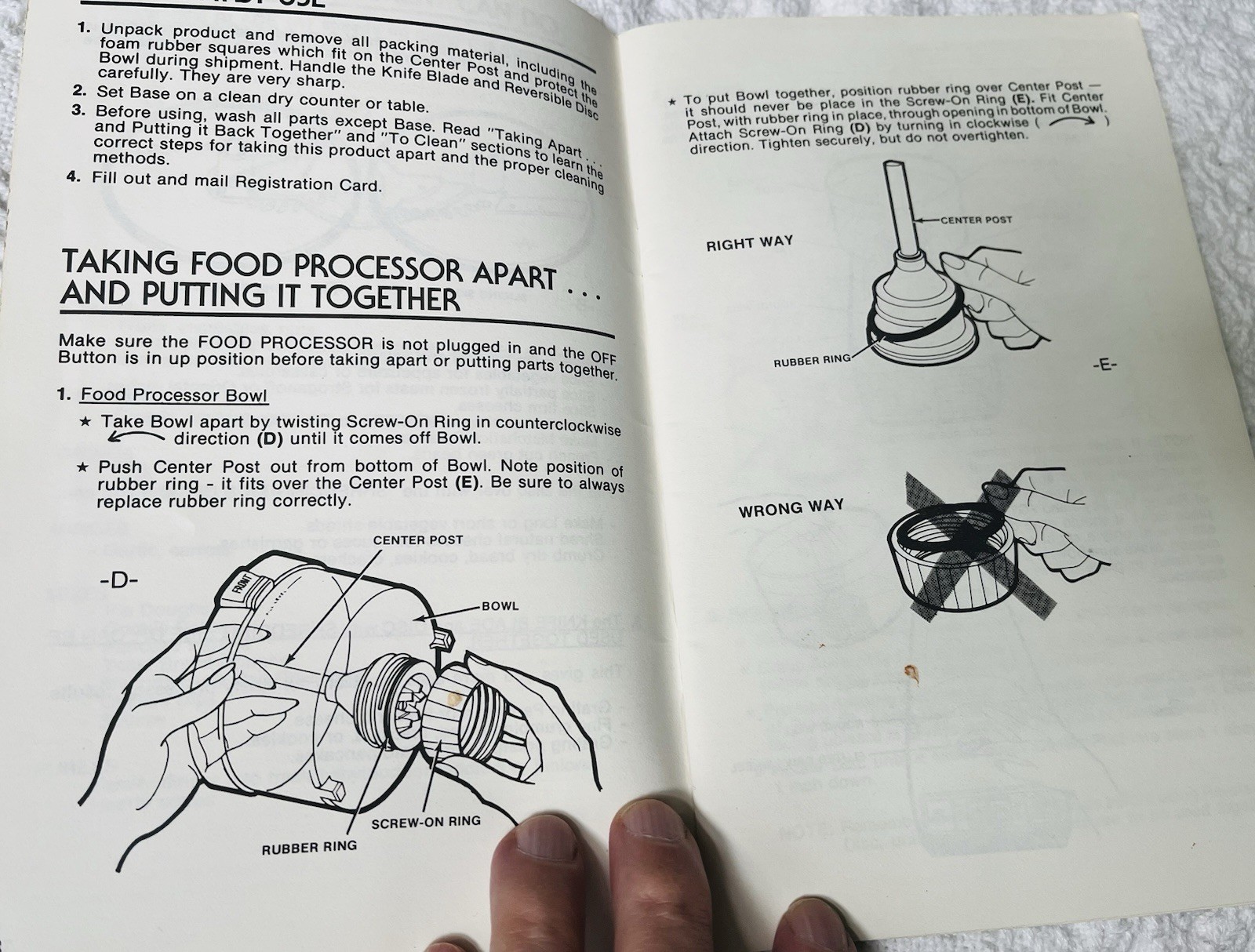 General Electric Food Processor Use & Care 1982 Recipes Booklet