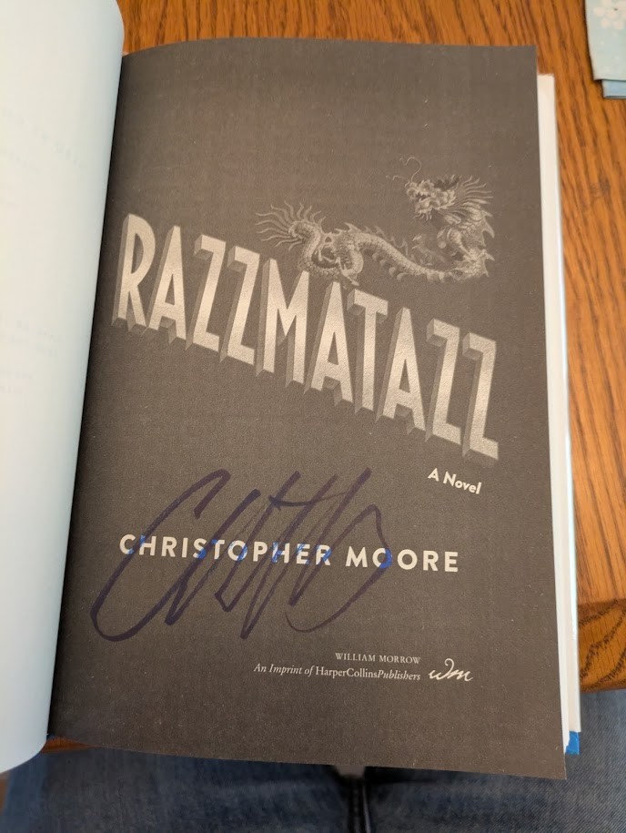 Christopher Moore SIGNED “Razzmatazz” 1st Edition/First Print HC w/ DJ