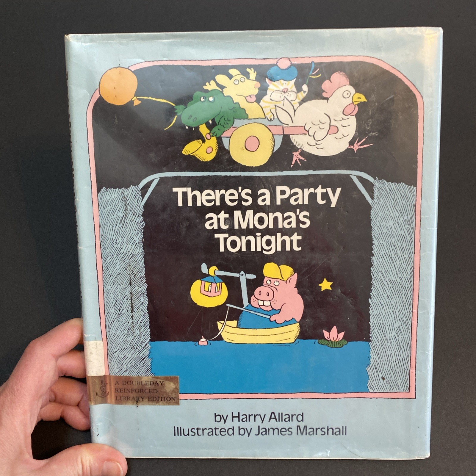 There’s a Party at Mona’s Tonight by Harry Allard, first edition, ex-library