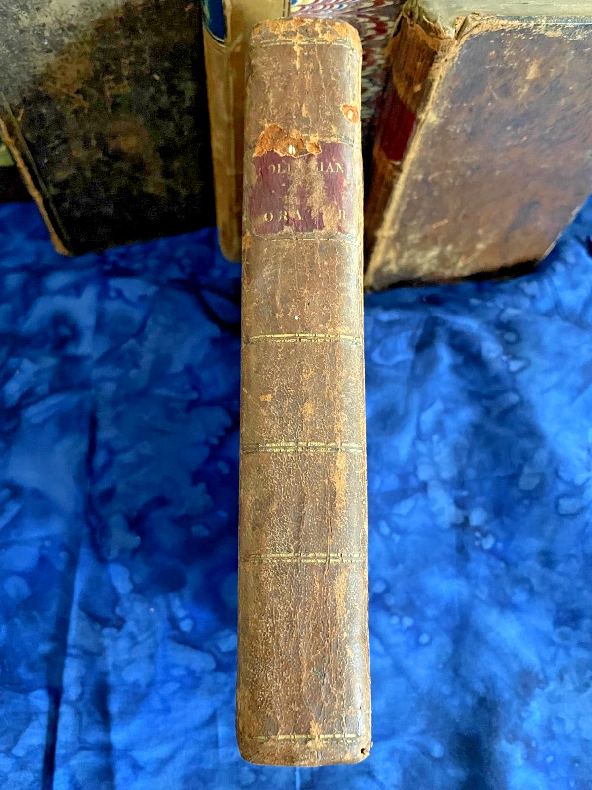 Tiny Antique Books; Miscellany, Plant World, Spectator, Columbian Orator #B46