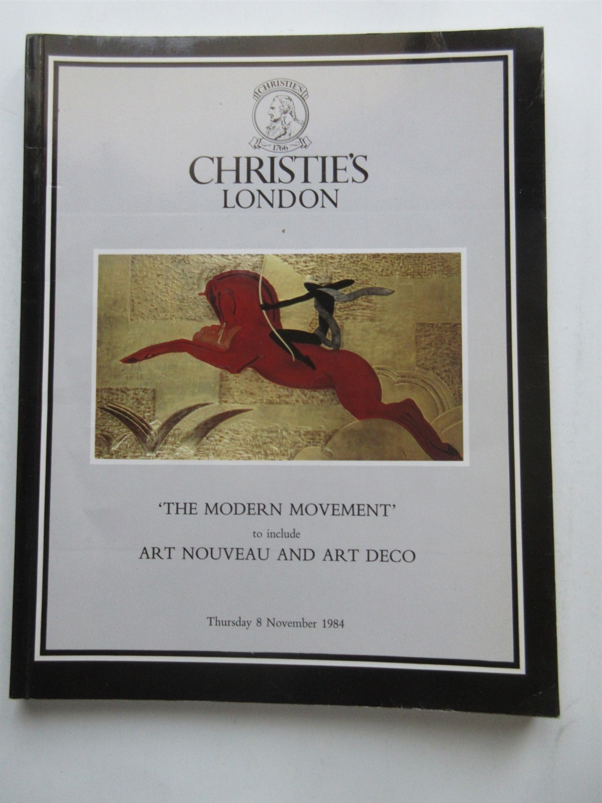 Christie’s Auction Catalog Modern Movement Art Nouveau Deco Nov 1984 London